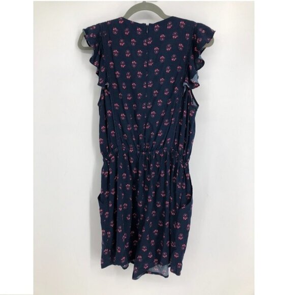 Modcloth Womens Navy Blue  Floral Anywhere & Everywhere Romper Size Medium - Picture 3 of 15